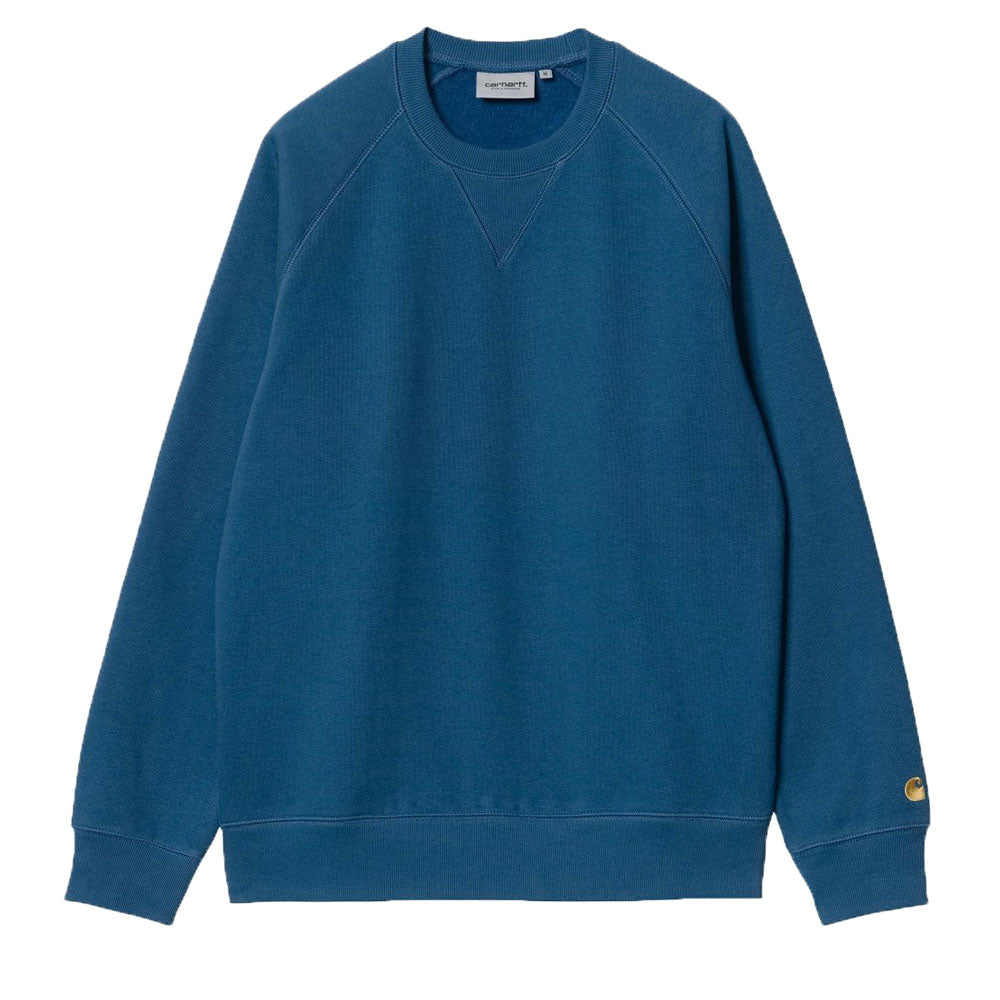 Carhartt WIP Chase Sweatshirt Skydive Blue Gold