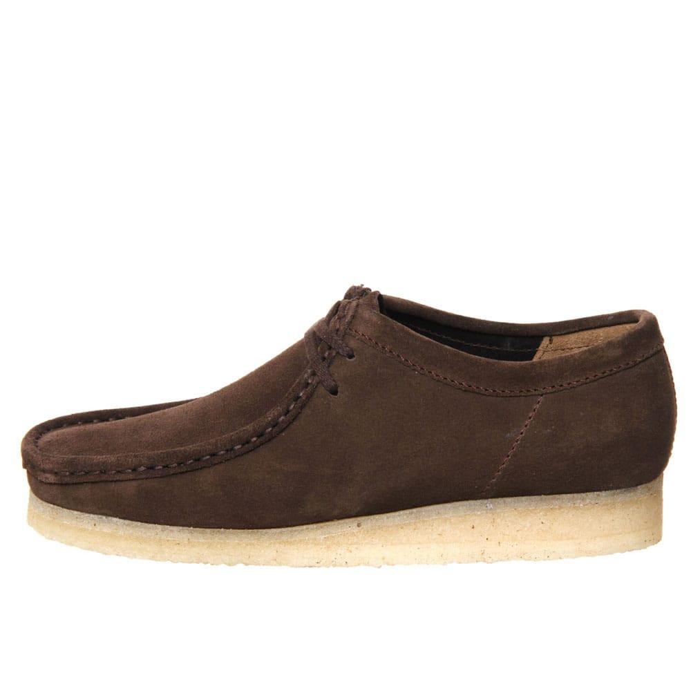 Clarks Originals Wallabee shoes - Dark Brown Suede - so-ldn
