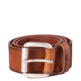 Diesel B-PROFILES - Leather Belt - cognac Brown - so-ldn