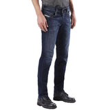 DIESEL Belther 0814W Slim Tapered Fit Stretch Jeans - Blue - so-ldn