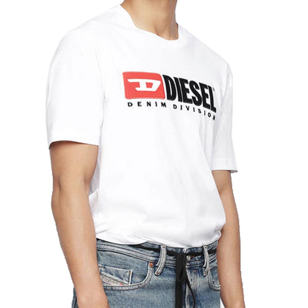 Diesel T-Just-Division industry logo T-shirt - White - so-ldn