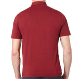 Farah Lester Short Sleeve Polo Shirt - Burgundy - so-ldn