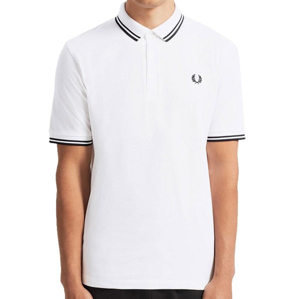 Fred Perry Made in Japan Pique Polo Shirt - White M102