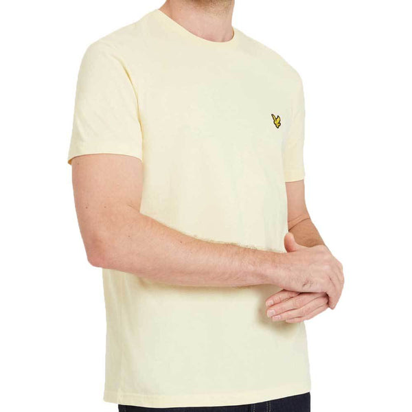 Lyle And Scott Crew Neck T-Shirt - Butter Cream Yellow - so-ldn