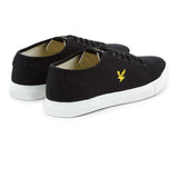 Lyle And Scott Teviot Canvas Plimsoll Trainers - True Black - so-ldn