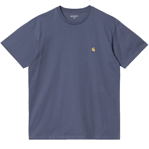 Carhartt WIP Chase T-Shirt - Viola / Gold