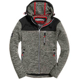 Superdry Storm Mountain Zip hoodie - Charcoal Marl / Black - so-ldn